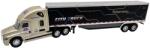 Alloy Macheta camion transport marfa negru 26 cm replica metal cabina detaliata (JPT)