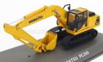  Macheta metalica Komatsu PC200LC Hybrid excavator pe senile 1: 72 galben negru
