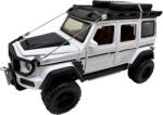 LJX Models Macheta Mercedes G class alb 4x4 scara 1: 32 off road usi capota deschise sunete si lumini (JPT)