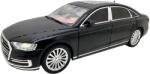 Che zhi Macheta auto Audi A8 negru metalica cu sunete lumini usi si capota functionale 1: 24 (JPT)