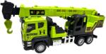  Macheta camion macara 17 cm metal si plastic brat extensibil carlig functional sunete si lumini