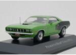 Magazine Models Macheta 1971 Plymouth Hemi Cuda 1: 43 replica metal Verde Negru (JPT)