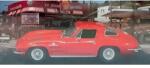 Magazine Models Macheta 1963 Chevrolet Corvette C2 Sting Ray Coupe 1: 43 replica metal Rosu (JPT)