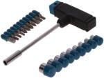 Higo Set T cu biti si cu tubulare 22 piese Higo (5905912673296) Set capete bit, chei tubulare