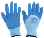 Inter-S Manusi bleu din poliester Gripex acoperite cu latex marimea 10 Inter-S (5904730899499)