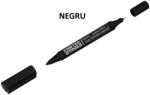Faster Tools Marker permanent subtire negru cu 2 varfuri Faster Tools (5905912672428)