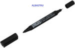 Faster Tools Marker permanent subtire albastru cu 2 varfuri Faster Tools (5905912672459)