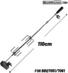  BORMANN ELITE Motoros grill forgónyárs 110 cm, BBQ7051 / BBQ7061 grillsütőhöz (BBQ1263) (BBQ1263)