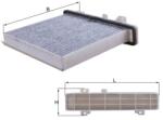 MAHLE Filtru aer habitaclu / polen MAHLE LAK 589 (LAK 589)