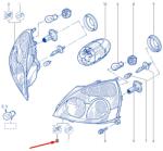 Original Renault Far stanga ORIGINAL RENAULT 7701057654 (77 01 057 654)