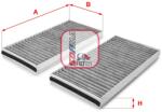 SOFIMA Filtru, aer habitaclu / polen SOFIMA S 4127 CA (S 4127 CA)