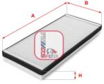 SOFIMA Filtru aer habitaclu / polen SOFIMA S 3012 C (S 3012 C)