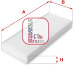 SOFIMA Filtru aer habitaclu / polen SOFIMA S 3214 C (S 3214 C)