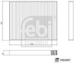 Febi Bilstein Filtru aer habitaclu / polen FEBI BILSTEIN 1002067 (1002067)