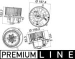 MAHLE Ventilator, habitaclu MAHLE AB 149 000P (AB 149 000P)