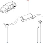 Original Renault Toba esapament finala ORIGINAL RENAULT 8200214040 (8200214040)