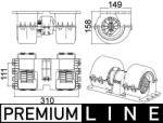 MAHLE Ventilator, habitaclu MAHLE AB 145 000P (AB 145 000P)