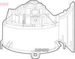 DENSO Ventilator, habitaclu DENSO DEA20006 (DEA20006)