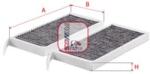 SOFIMA Filtru aer habitaclu / polen SOFIMA S 4417 CA (S 4417 CA)