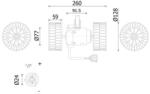 MAHLE Ventilator, habitaclu MAHLE AB 324 000S (AB 324 000S)