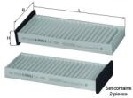 MAHLE Filtru aer habitaclu / polen MAHLE LA 296/S (LA 296/S)