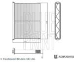 BLUE PRINT Filtru, aer habitaclu / polen BLUE PRINT ADBP250150 (ADBP250150)