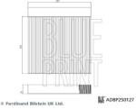 BLUE PRINT Filtru aer habitaclu / polen BLUE PRINT ADBP250127 (ADBP250127)