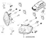 Original Renault Far ORIGINAL RENAULT 260608209R (260608209R)