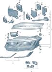 Original Vw Group Far stanga LED original VW Group 761941113 (761 941 113)