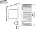 DENSO Ventilator, habitaclu DENSO DEA33003 (DEA33003)