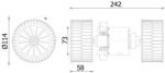 MAHLE Ventilator, habitaclu MAHLE AB 87 000S (AB 87 000S)