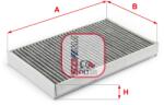 SOFIMA Filtru aer habitaclu / polen SOFIMA S 4155 CA (S 4155 CA)