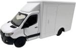 Welly Macheta Mercedes Sprinter alb duba transport replica metal cu usi fata si usi spate deschise mecanism pull back fara cutie proprie (JPT)