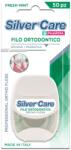 Silver Care Implant fogszabályzó fogselyem, 50 db, Menta ízű (SC1110)