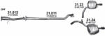 Polmostrow Kipufogó rendszer - VOLVO V70 III 2.0 D (2013-2016) (SET-POL-31012-31011-3123-3124)