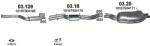 Polmostrow Kipufogó szett - BMW 3 E46 (320i / 325i / 330i, 1998-2005) (SET-POL-03129-0318-0320)