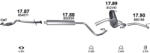 Polmostrow Komplett kipufogó rendszer szerelvényekkel - OPEL Astra J (1.6i, 2009-2015) (SET-POL-1787-1788-1789-1790)