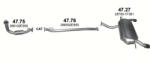 Polmostrow Komplett kipufogó rendszer - HYUNDAI Tucson / KIA Sportage (2.0 CRDi, 4WD, 2004-2010) (SET-POL-4775-4776-4727)