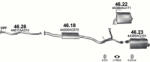 Polmostrow Komplett kipufogó rendszer szerelvényekkel - SUBARU Forester / Legacy (2.0 Boxer D, 2008-2013) (SET-POL-4626-4618-4622-4623)