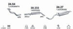 Polmostrow Kipufogó szett - SKODA Octavia I / Seat Toledo / VW Golf 4 / Bora ( 1.6, 1996-2007) (SET-POL-2454-30233-2427)