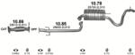 Polmostrow Komplett kipufogó rendszer szerelvényekkel - HYUNDAI i30 (1.6 CRDi, 2007-2012) (SET-POL-1086-1085-1076)