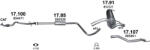 Polmostrow Kipufogó szett - OPEL Astra J / J GTC 1.4i (2009-2015) (SET-POL-17100-1785-1791-17107)