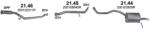 Polmostrow Komplett kipufogó szett - RENAULT Clio IV / Captur 1.5 dCi (2012-2019) (SET-POL-2146-2145-2144)