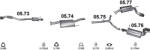 Polmostrow Komplett kipufogó rendszer - CHEVROLET Captiva / OPEL Antara (2.2 D, 2010-2015) (SET-POL-0573-0574-0575-0577-0576)