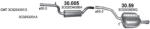 Polmostrow Közép + Hátsó kipufogó szett szerelvényekkel - VOLKSWAGEN Passat B6 (1.4 Tsi / 1.6, 2005-2015) (SET-POL-30005-3059)