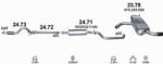Polmostrow Kipufogó szett - SEAT Leon II 1.2 TSi (2010-2013) (SET-POL-2473-2472-2471-2378)