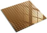 tulup Edzett üveg vágódeszka, Tulup, Mozaik arany, Fekete, 60x52 cm, 010010520040000050708 (010010520040000050708)