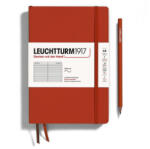 Leuchtturm Caiet a5 dictando coperta flexibila rosu inchis Leuchtturm (LT367267)