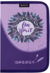Herlitz Penar echipat cu 1 fermoar si 2 clape Herlitz 400211285, 34 piese, Motiv Free spirit (400211285) Penar