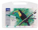 Spree Акрилни маркери двувърхи Flexy Chisel 36 цвята + 2 контурни
